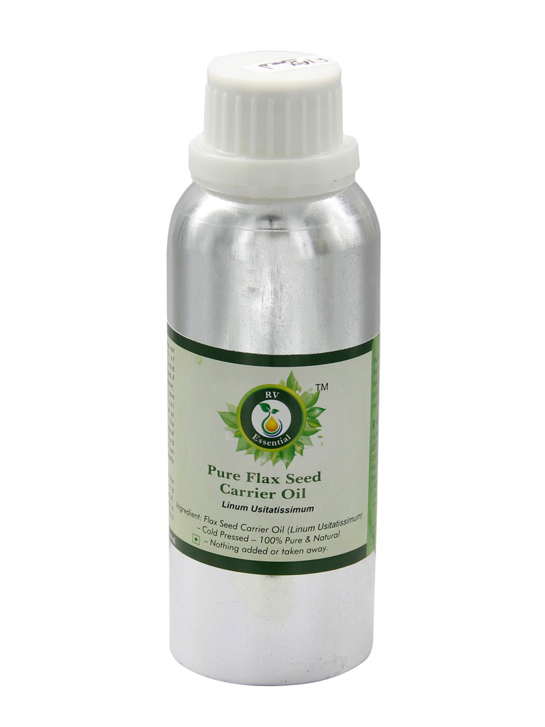 R V Essential Pure Flax Seed Carrier Oil - 630 ml