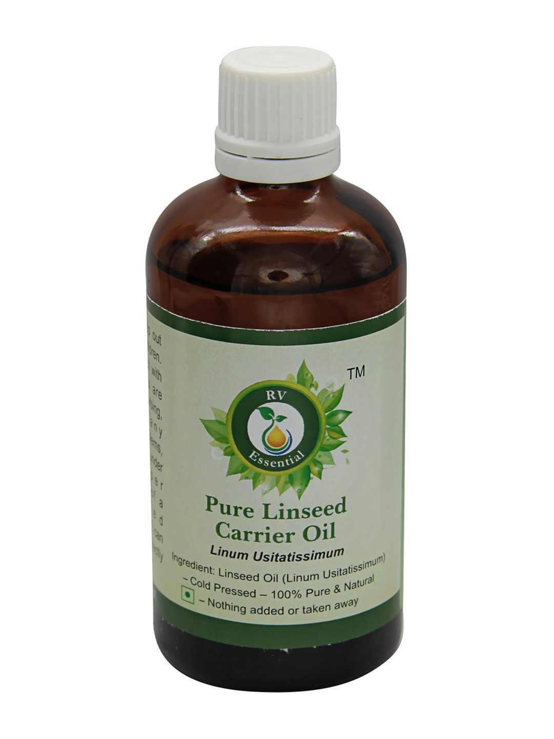 R V Essential Pure Linseed Alcohol Free Carrier Oil - 100 ml