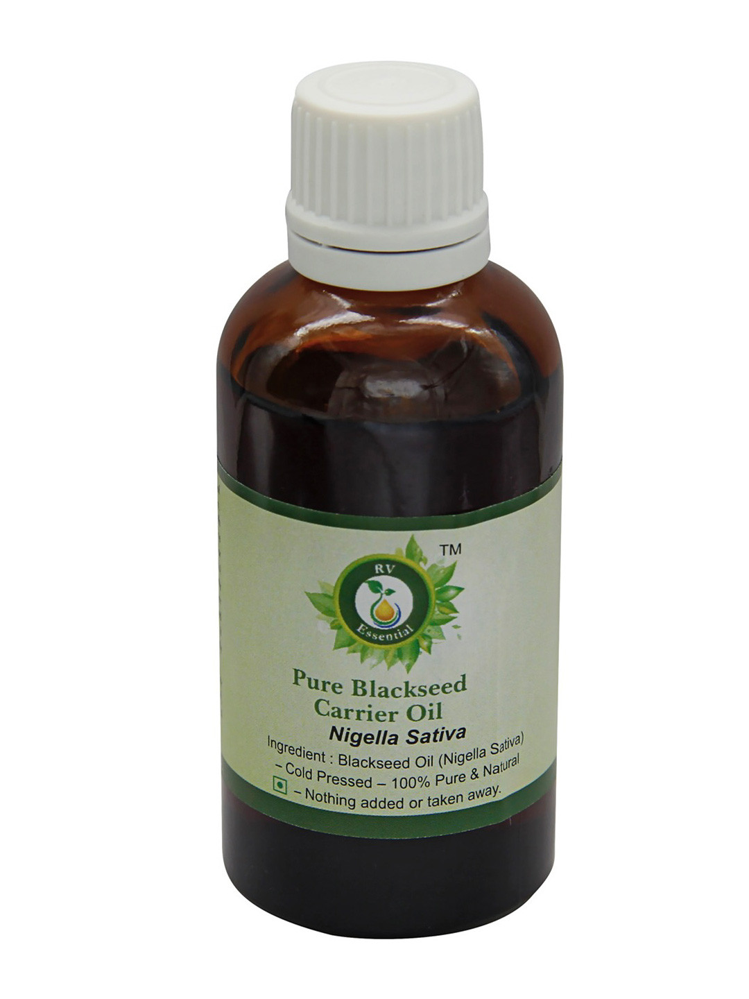 R V Essential Pure Blackseed Alcohol Free Carrier Oil - 100 ml