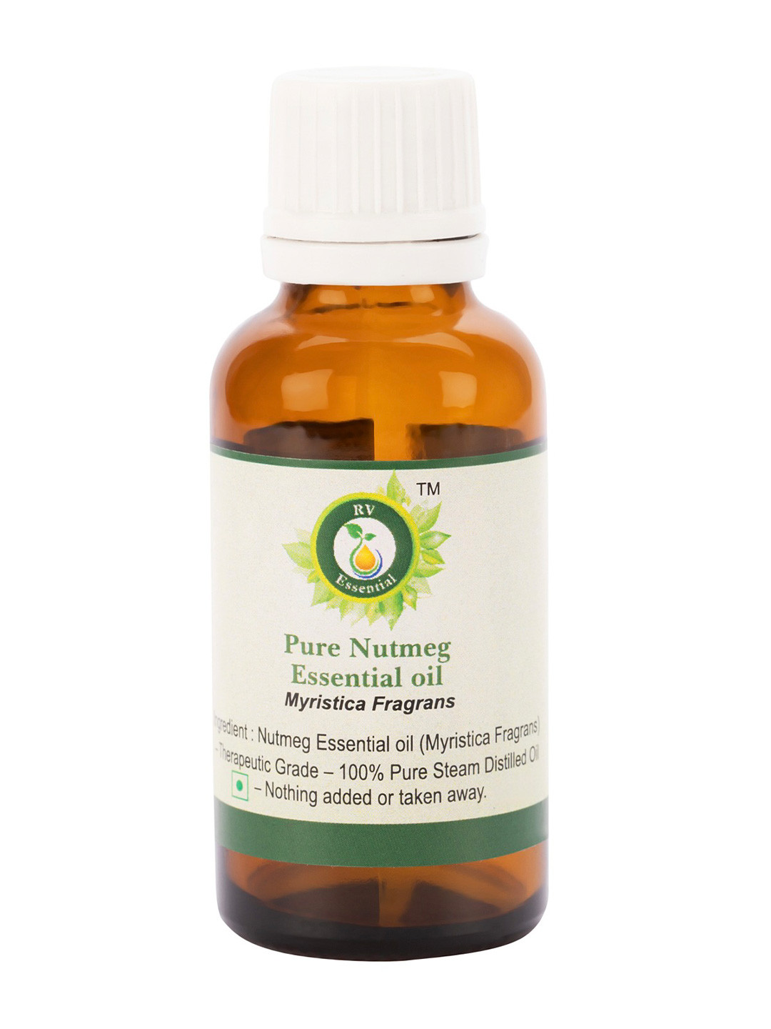 R V Essential Pure Nutmeg Essential Oil For Moisturization & Nourishment- 50 ml