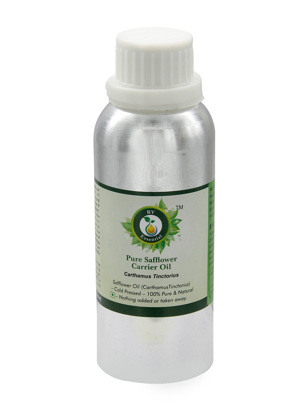 R V Essential Pure Safflower Carrier Oil - 630 ml