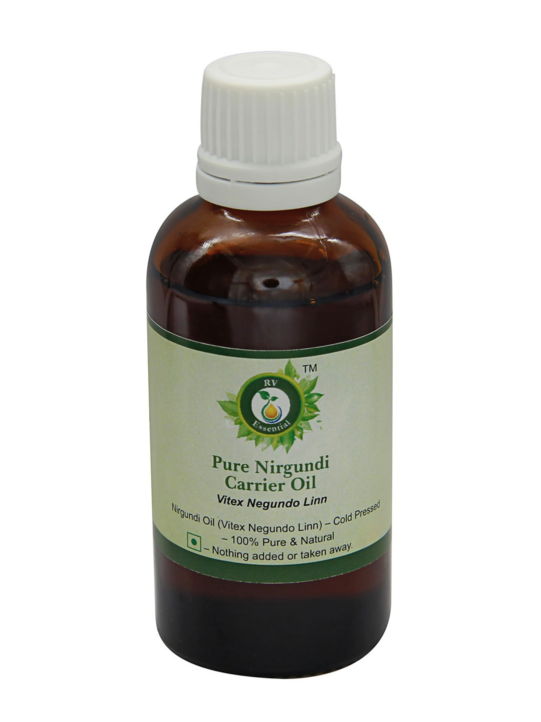 R V Essential Pure Nirgundi Carrier Oil - 50 ml