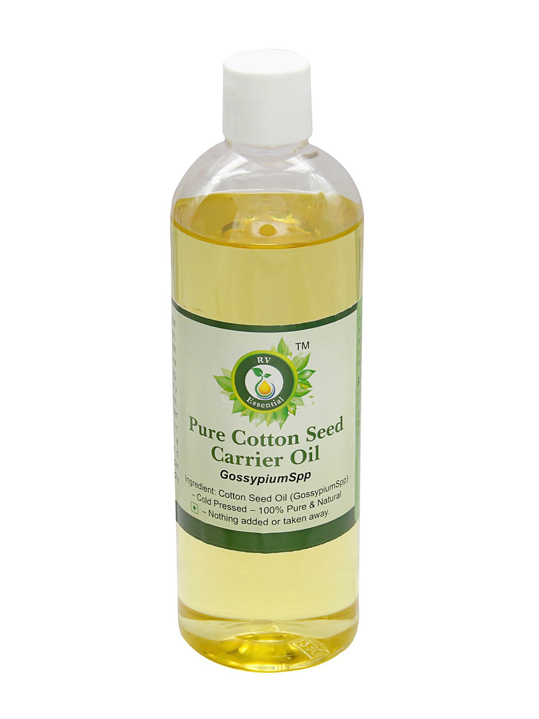 R V Essential Pure Cotton Seed Carrier Oil For Moisturization & Nourishment- 100 ml