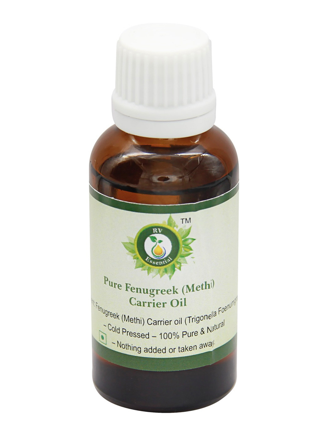 R V Essential Pure Fenugreek Methi Alochol Free Carrier Oil - 15 ml