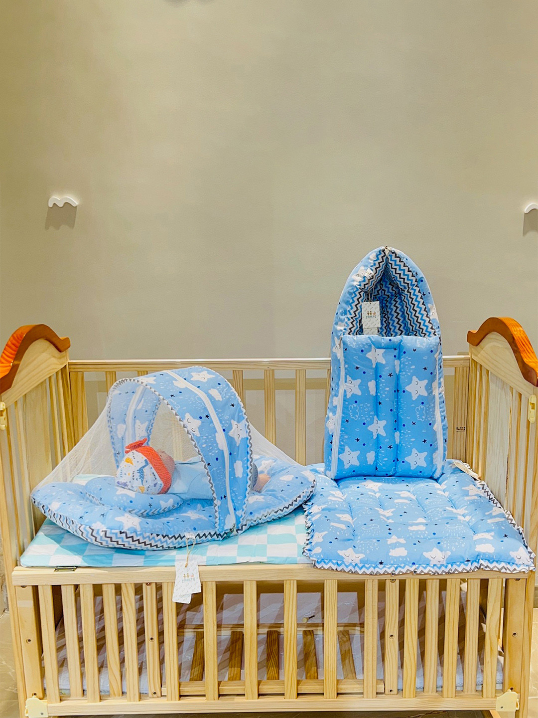 Fareto Infants Printed Cotton Bed Sets