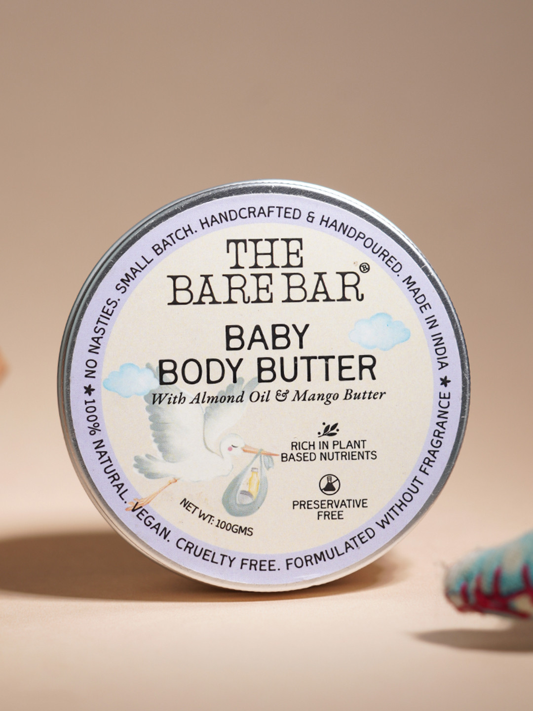 The Bare Bar Baby Body Butter With Almond Oil & Mango Butter- 100 g