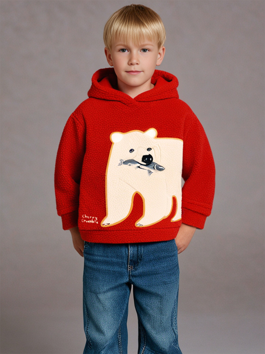 Cherry Crumble Kids Hooded Sweatshirt