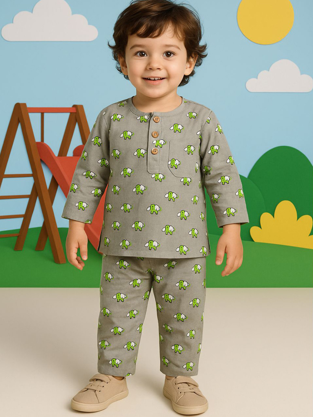 Tittertots Kids Printed Night suits