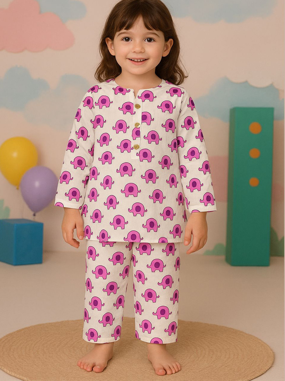 Tittertots Unisex Printed Night suits
