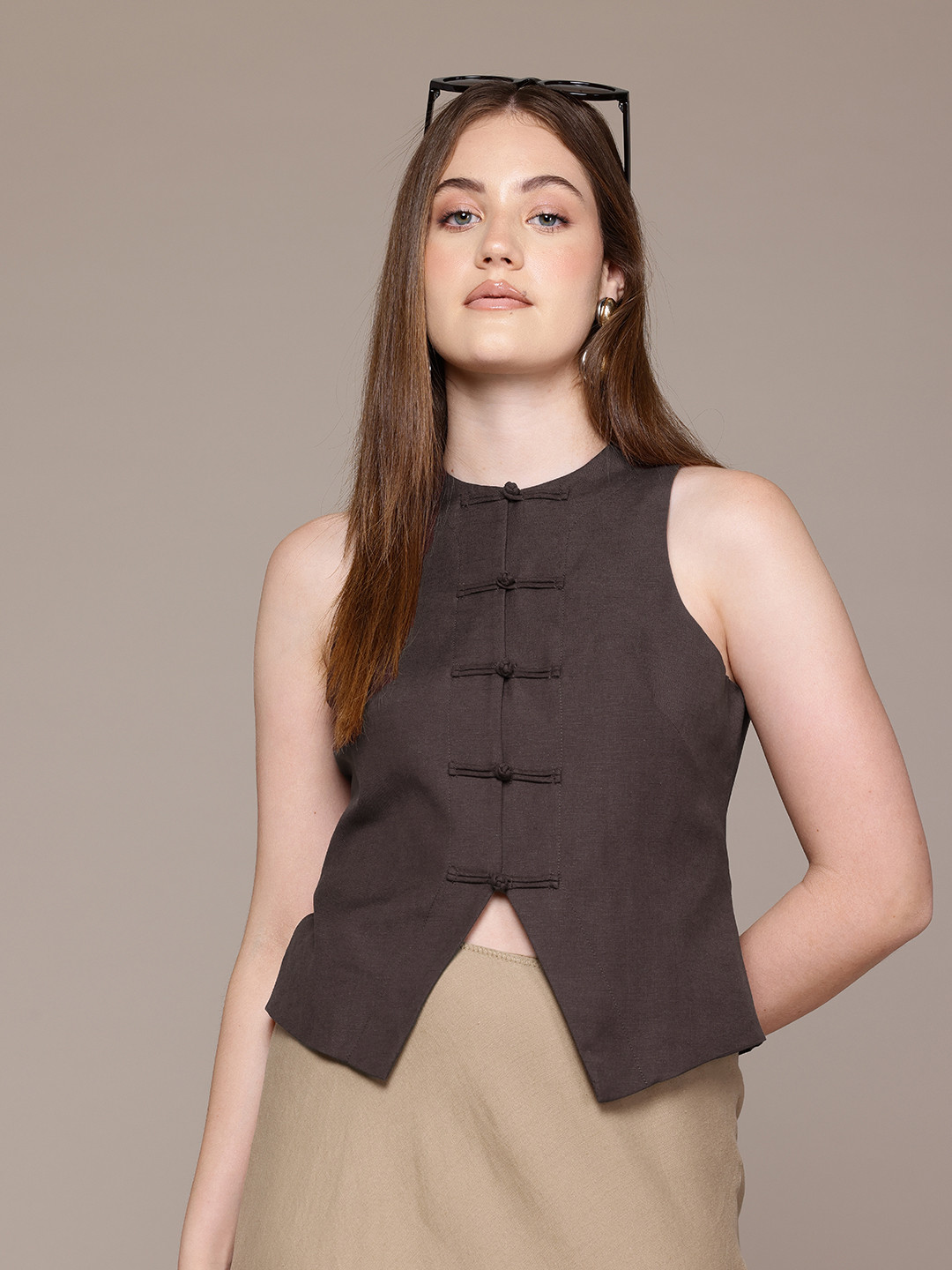 MANGO Loop Closure Waistcoat