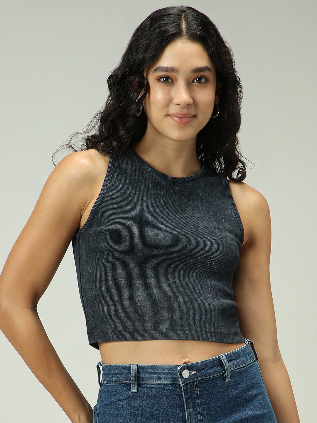 Outzidr Women Acid Wash Tank Top