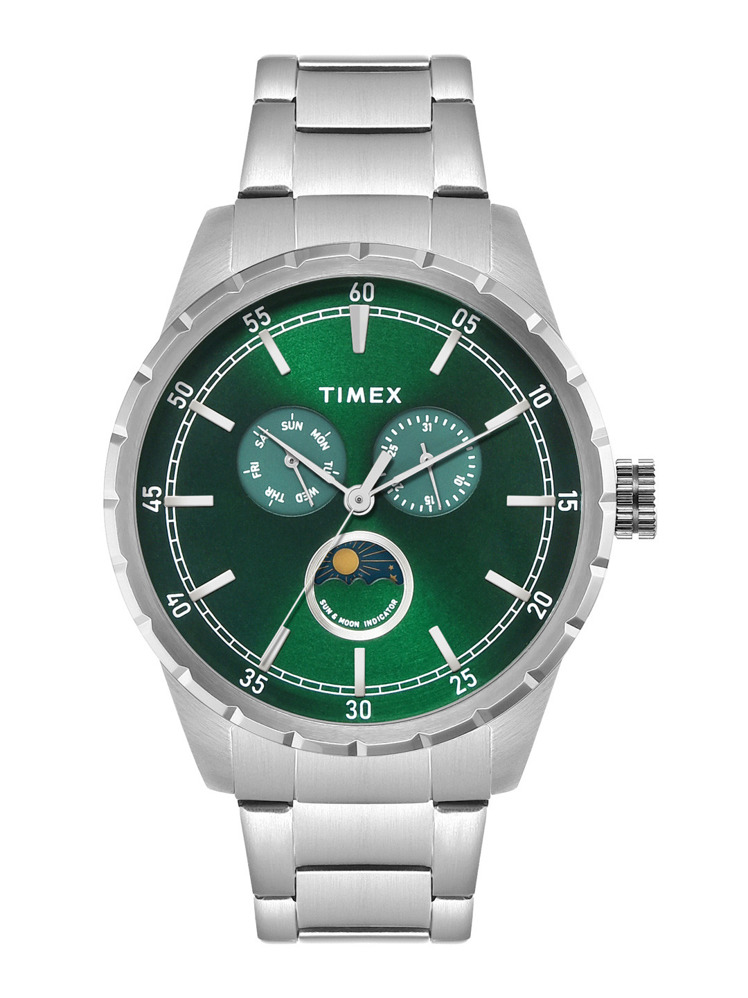 Timex Men Moon Phase Bracelet Style Straps Multifunction Analogue Watch TWEG28503