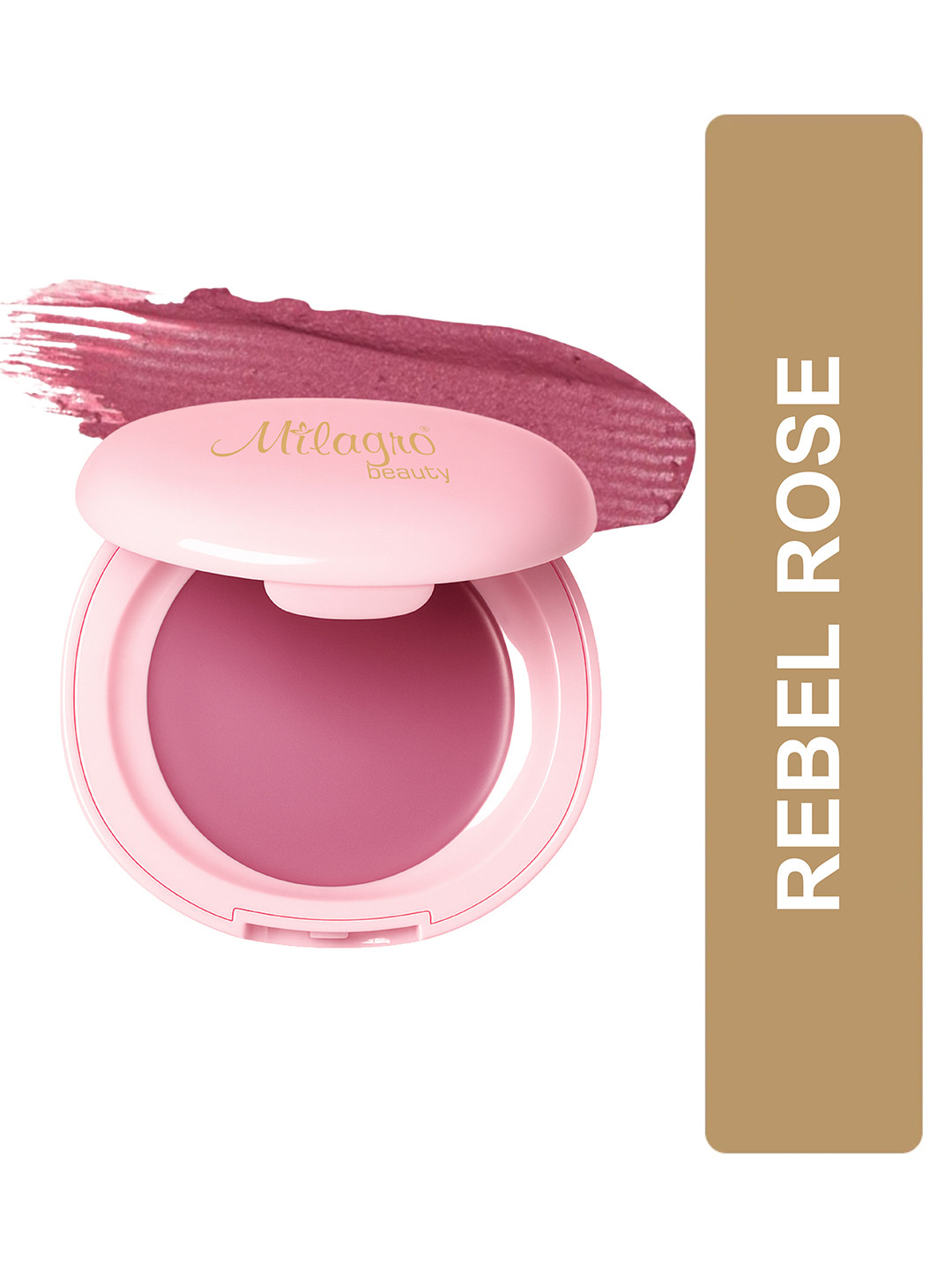 Milagro beauty Gula-Bae Cream Blush with Rosemary & Vitamin E - Rebel Rose