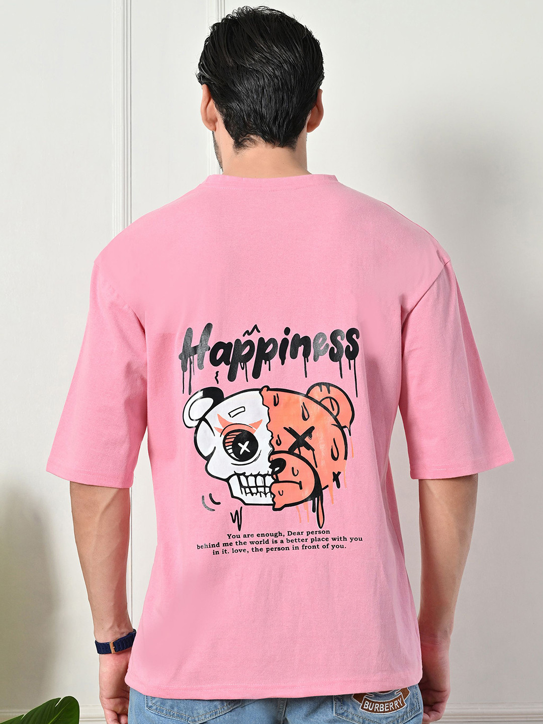 GLITO Men Graphic Printed Drop-Shoulder Sleeves T-shirt