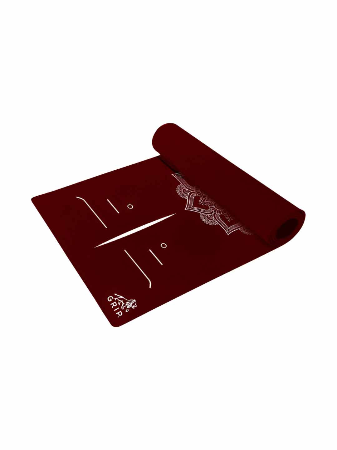 GRIP Mandala Alignment Anti-Slip Rectangular Yoga Mat