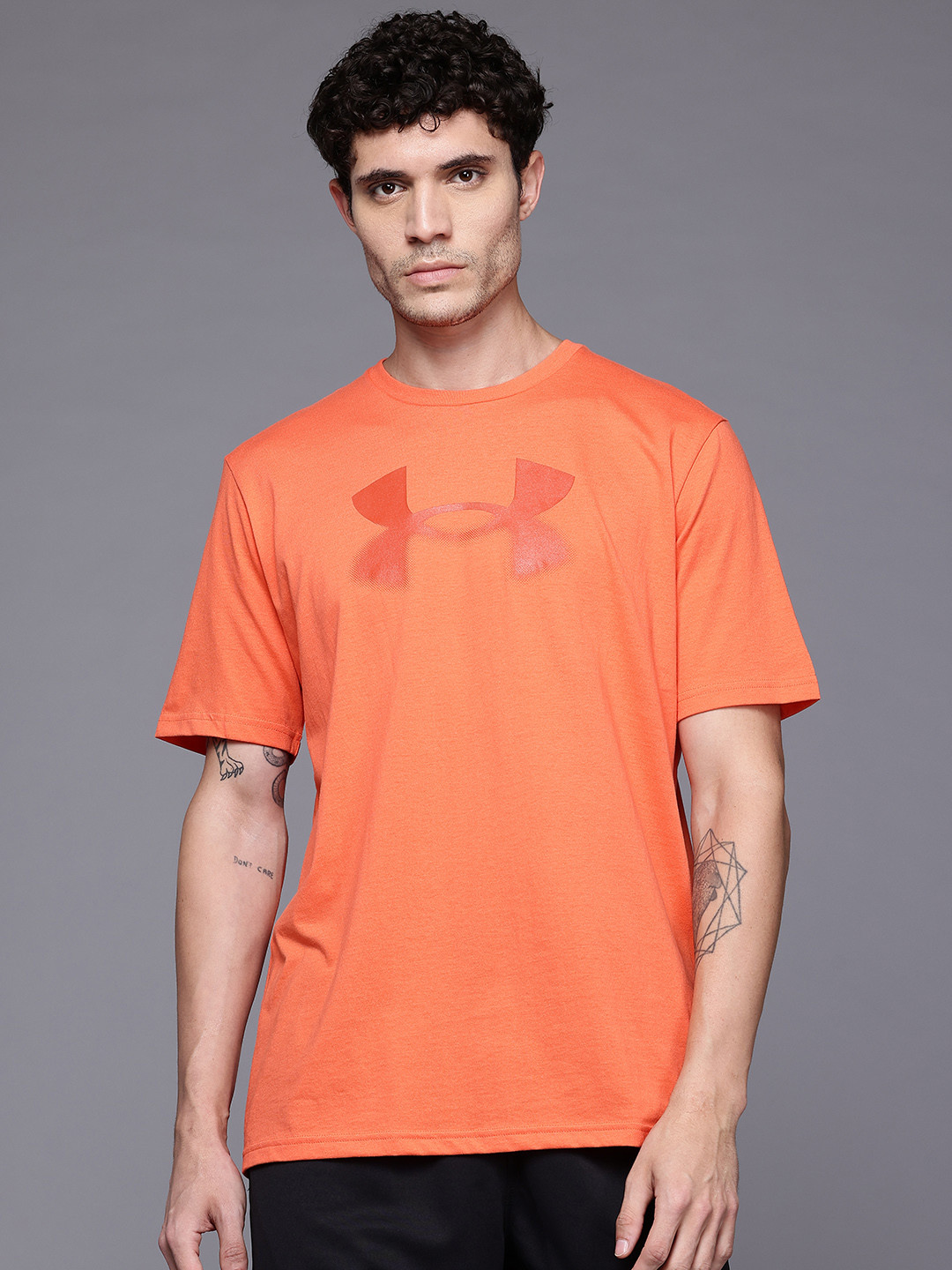 UNDER ARMOUR Brand Logo Print Sports Relaxed Fit T-shirt