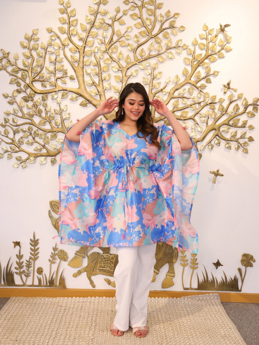 Swadeshi Shringaar Abstract Printed Tunic