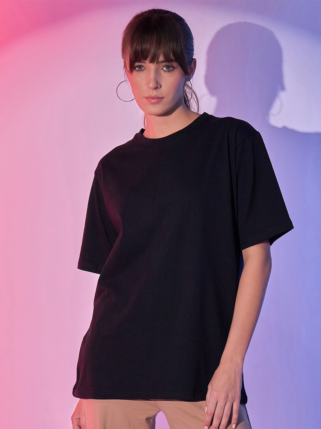 DIMPY GARMENTS Round Neck Regular Cotton Fit T-shirt