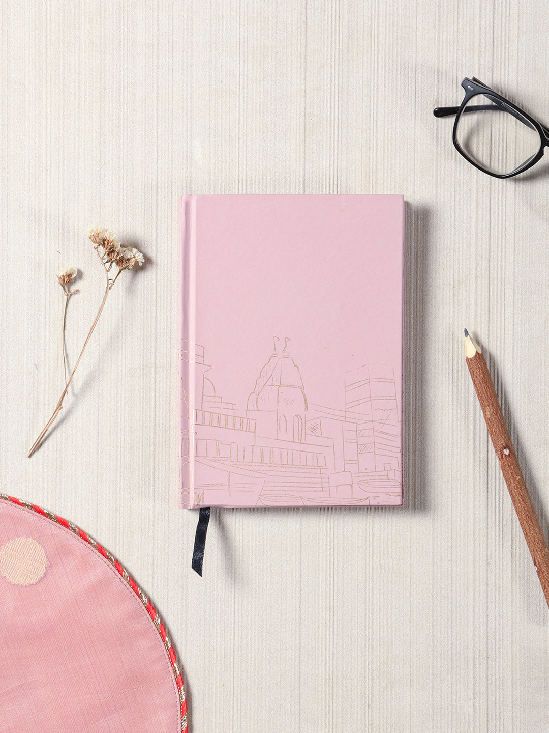 Eyaas Self Design Printed Hard Bound Cotton Paper Cover Diary