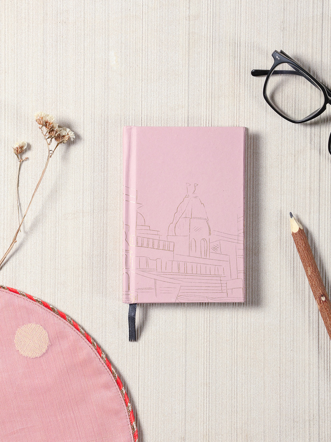 Eyaas Self Design Printed Hard Bound Cotton Paper Cover Diary