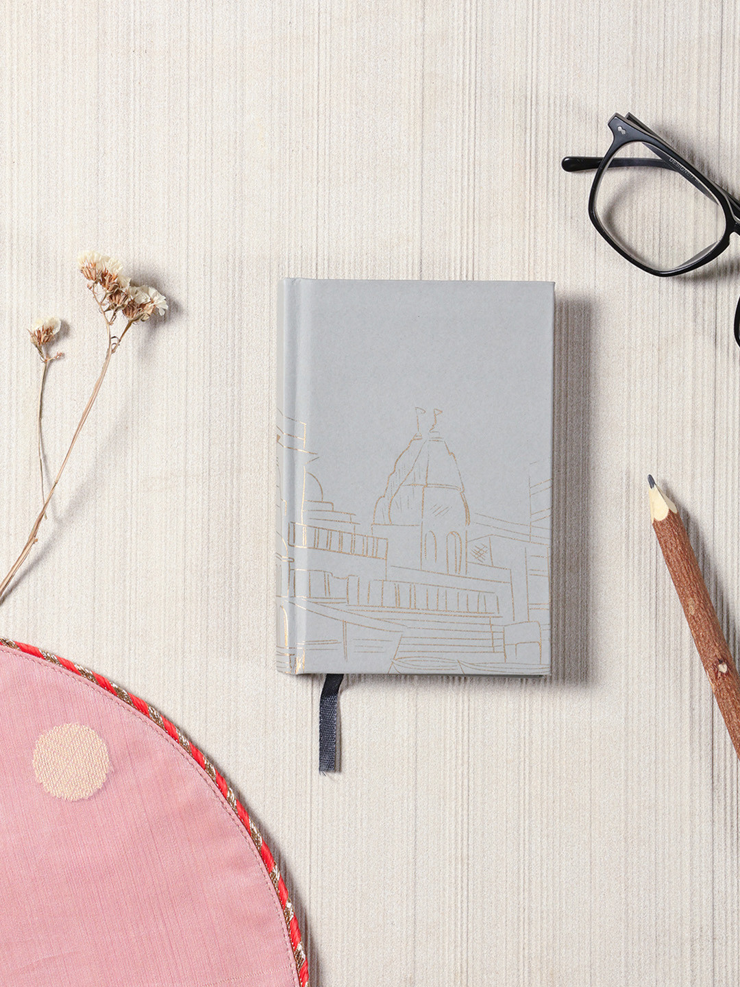 Eyaas Self Design Printed Hard Bound Cotton Paper Cover Diary