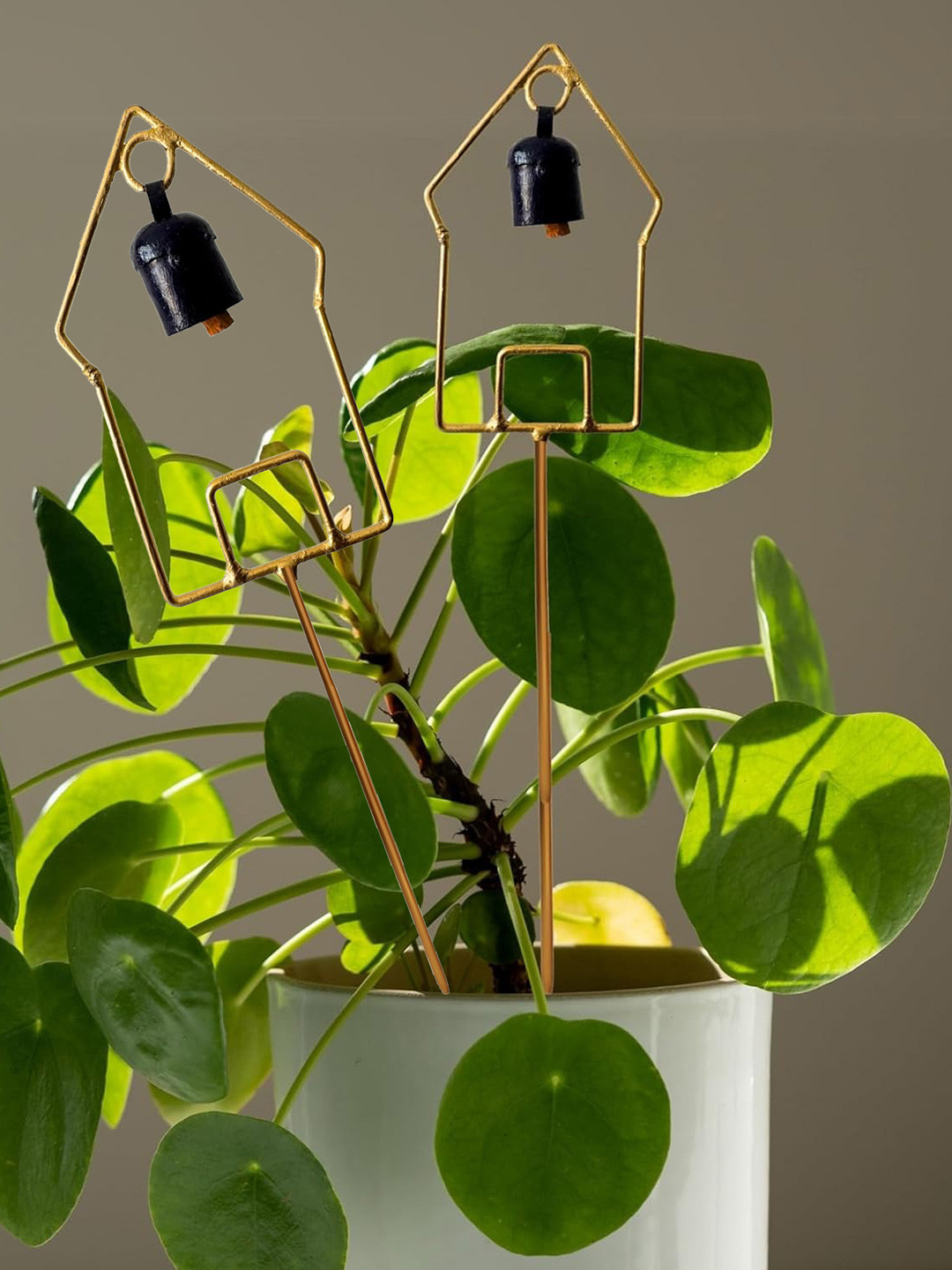 JASMEY HOMES 2-Pcs Blue House Garden Stakes