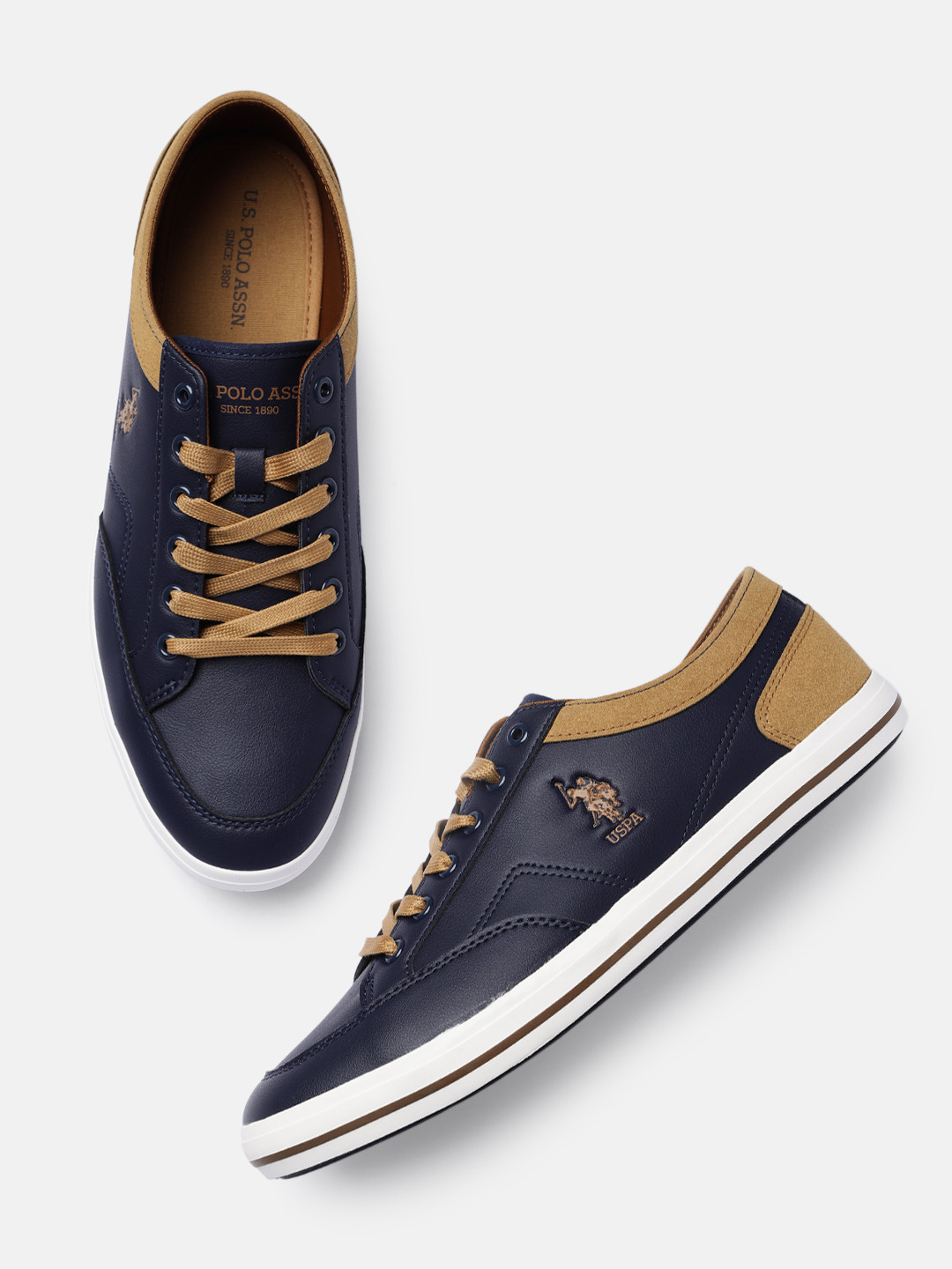 U.S. Polo Assn. Men MONTON 9.0 Colourblocked Sneakers