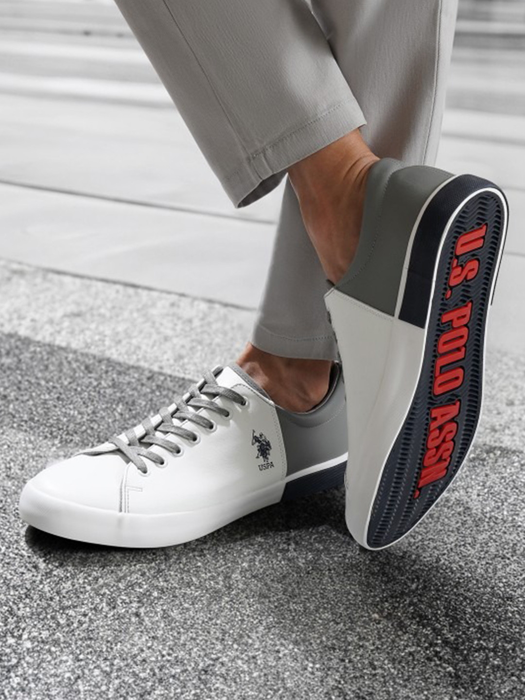 U.S. Polo Assn. Men PANAL 3.0 Colourblocked Sneakers