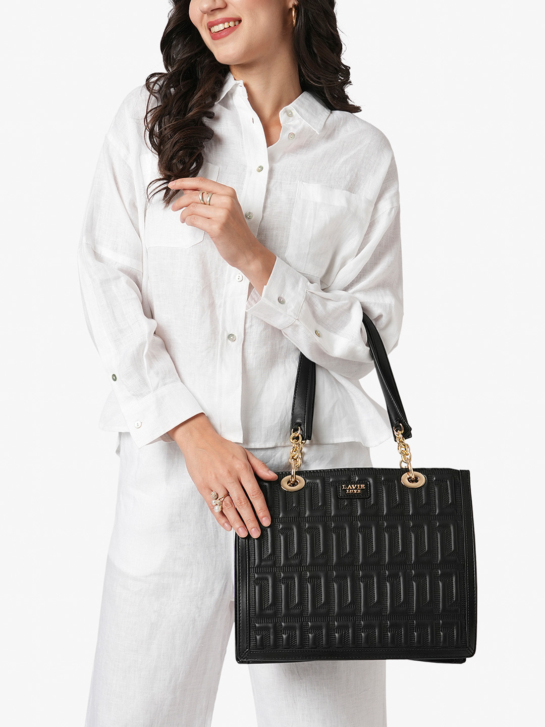 LAVIE LUXE Diobox25 Quilted Structured Handbag