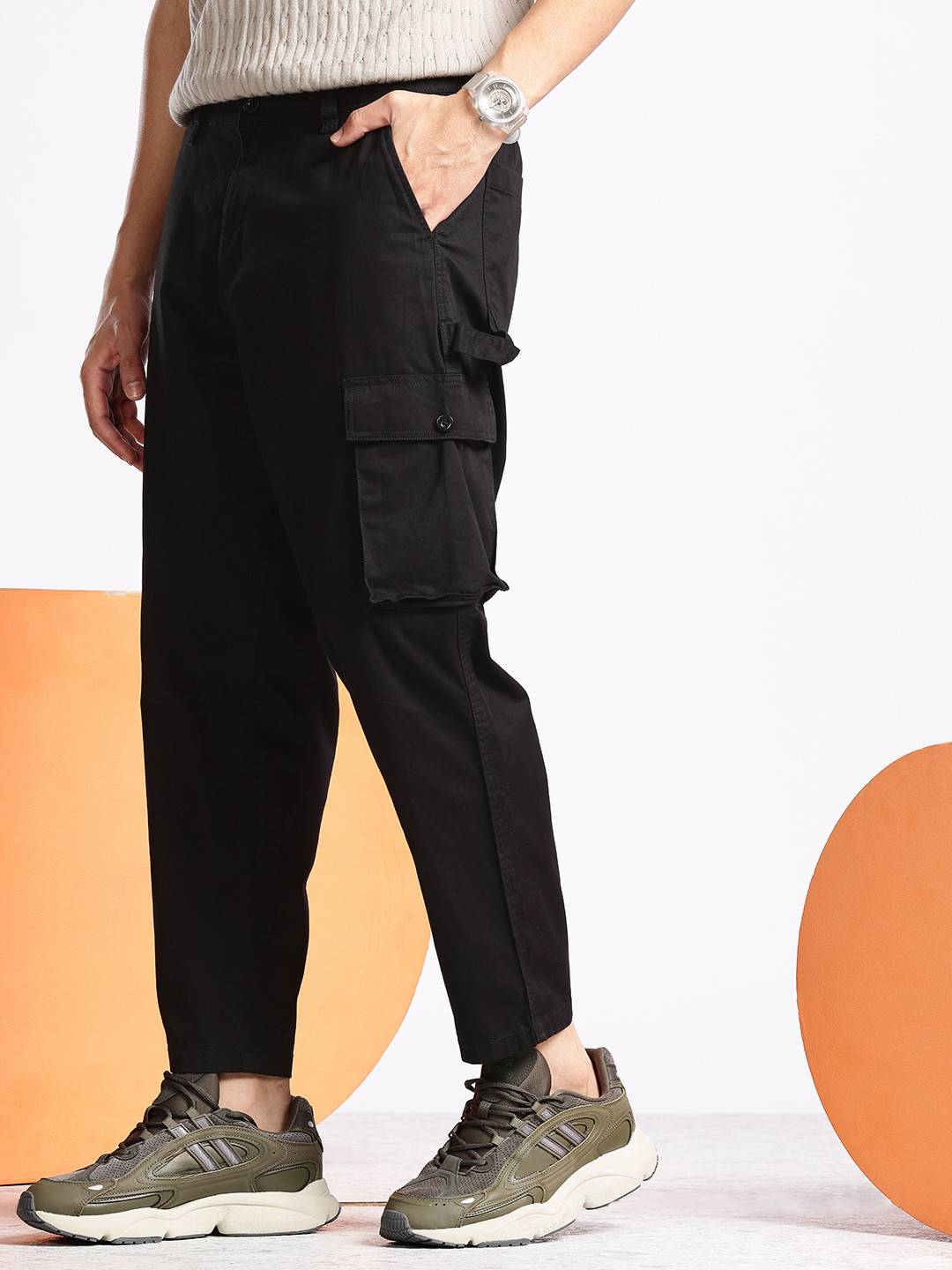Aeropostale Men Regular Fit stretchable Cargo Trousers