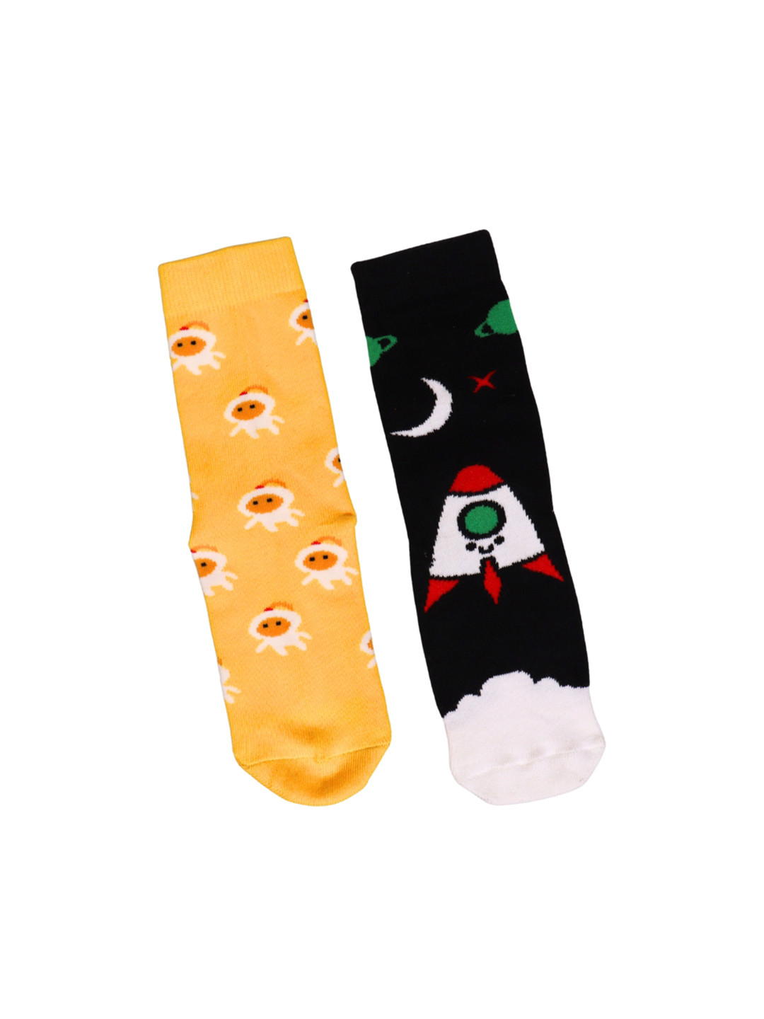 Thela Gaadi Kids Pack Of 2 Printed Calf Length Socks