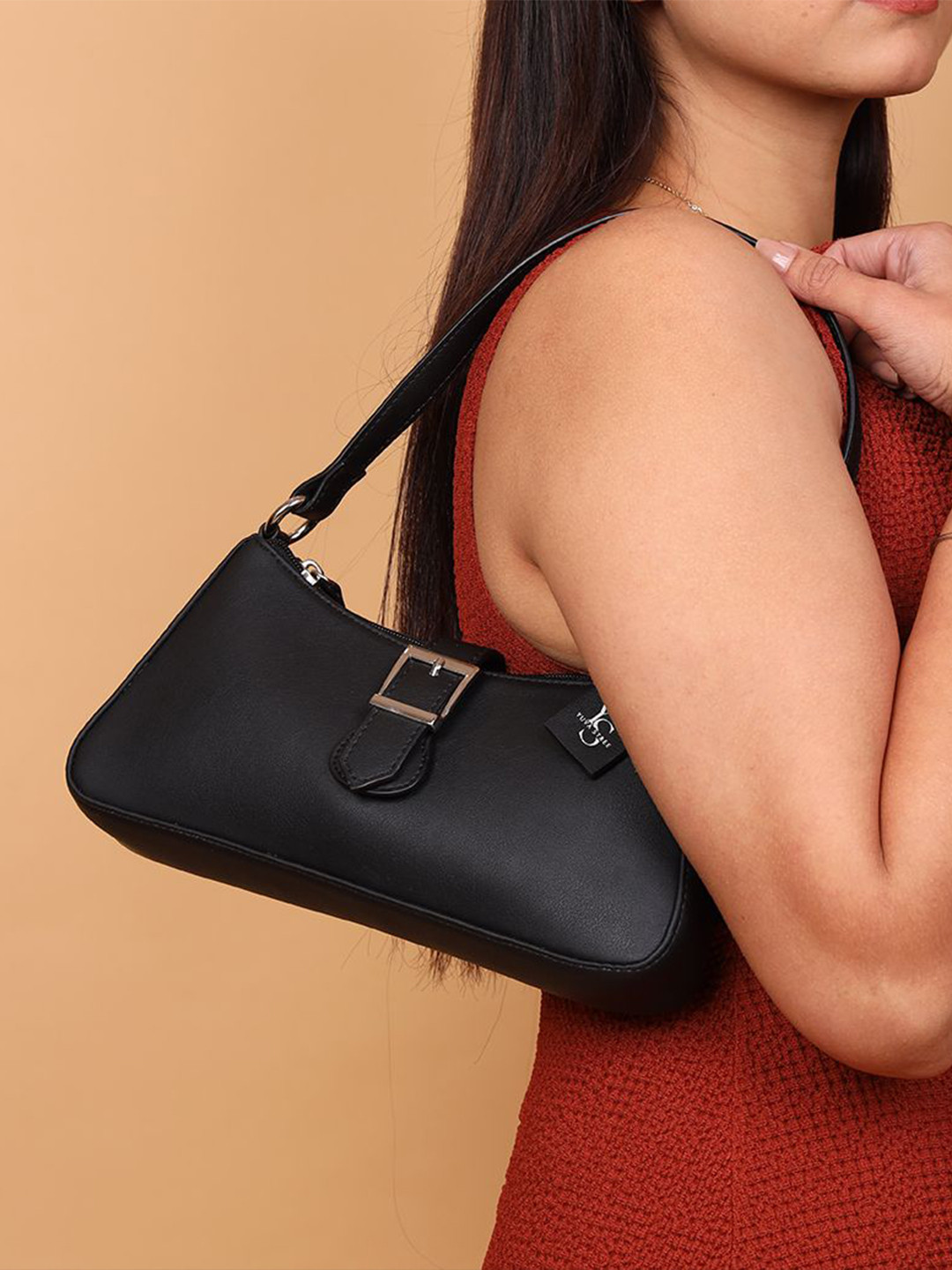 YUVA STREE Sleek Baguette Shoulder Bag