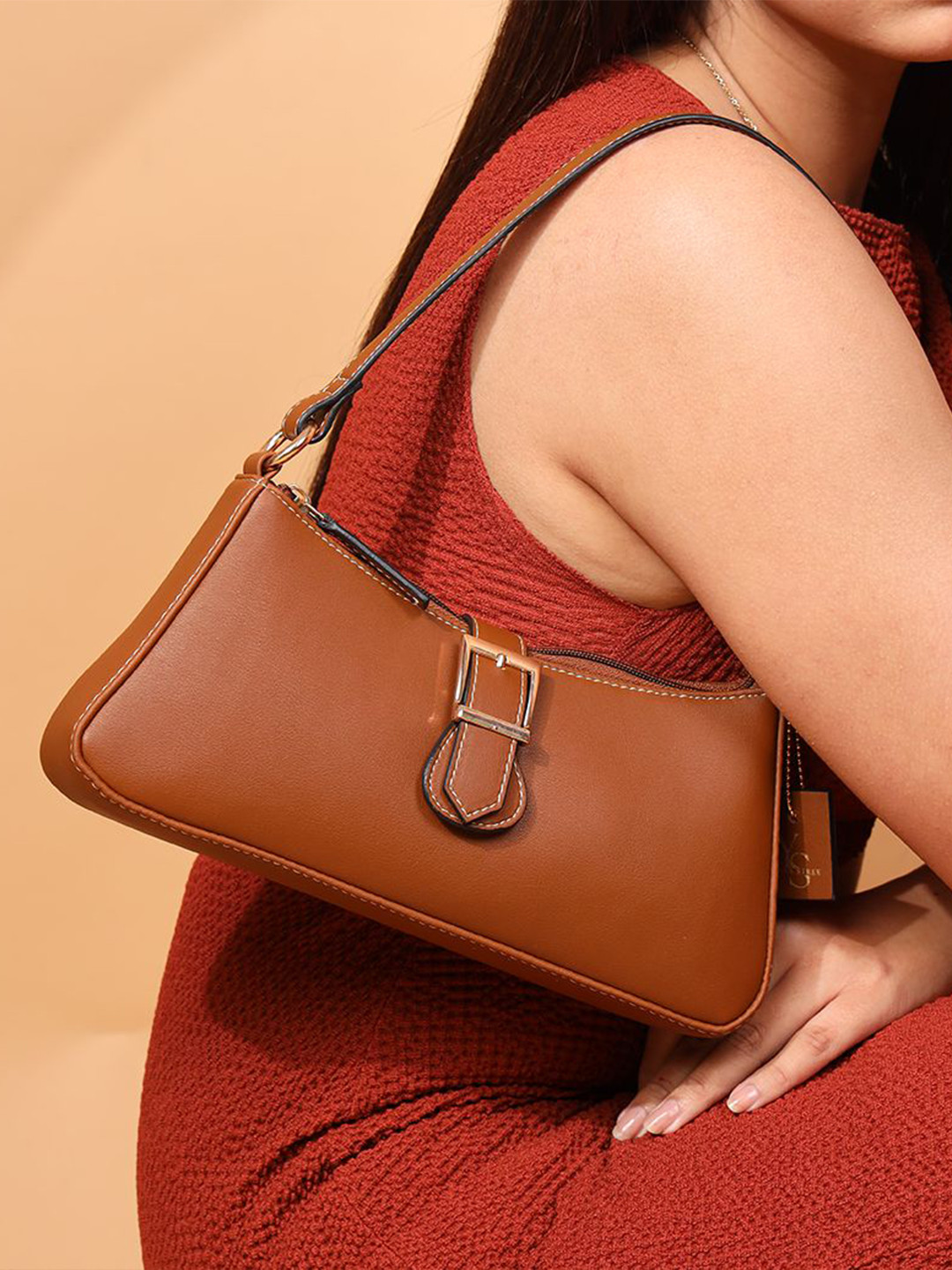 YUVA STREE Sleek Baguette Shoulder Bag