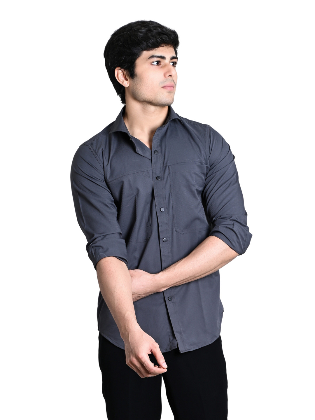 Suture Craft Men Standard Slim Fit Solid Cotton Casual Shirt