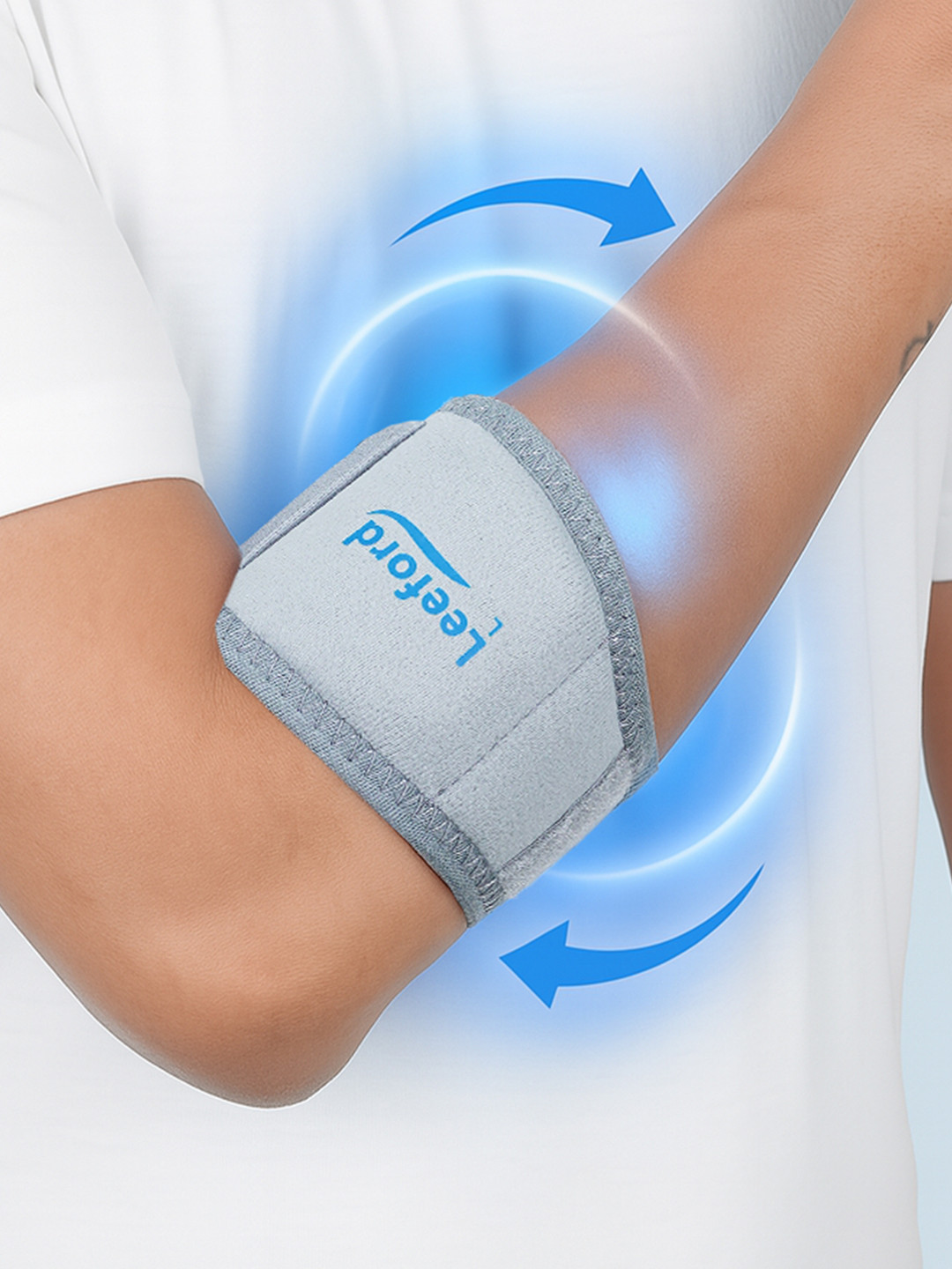 Leeford 4-Way Stretch Tennis Elbow & Forearm Support