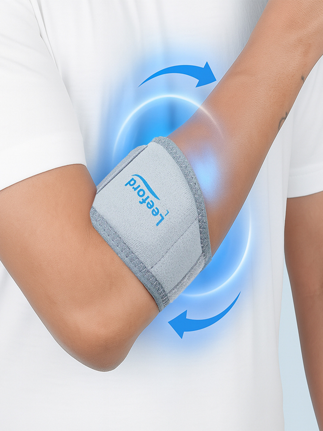 Leeford 4-Way Stretch Tennis Elbow & Forearm Support