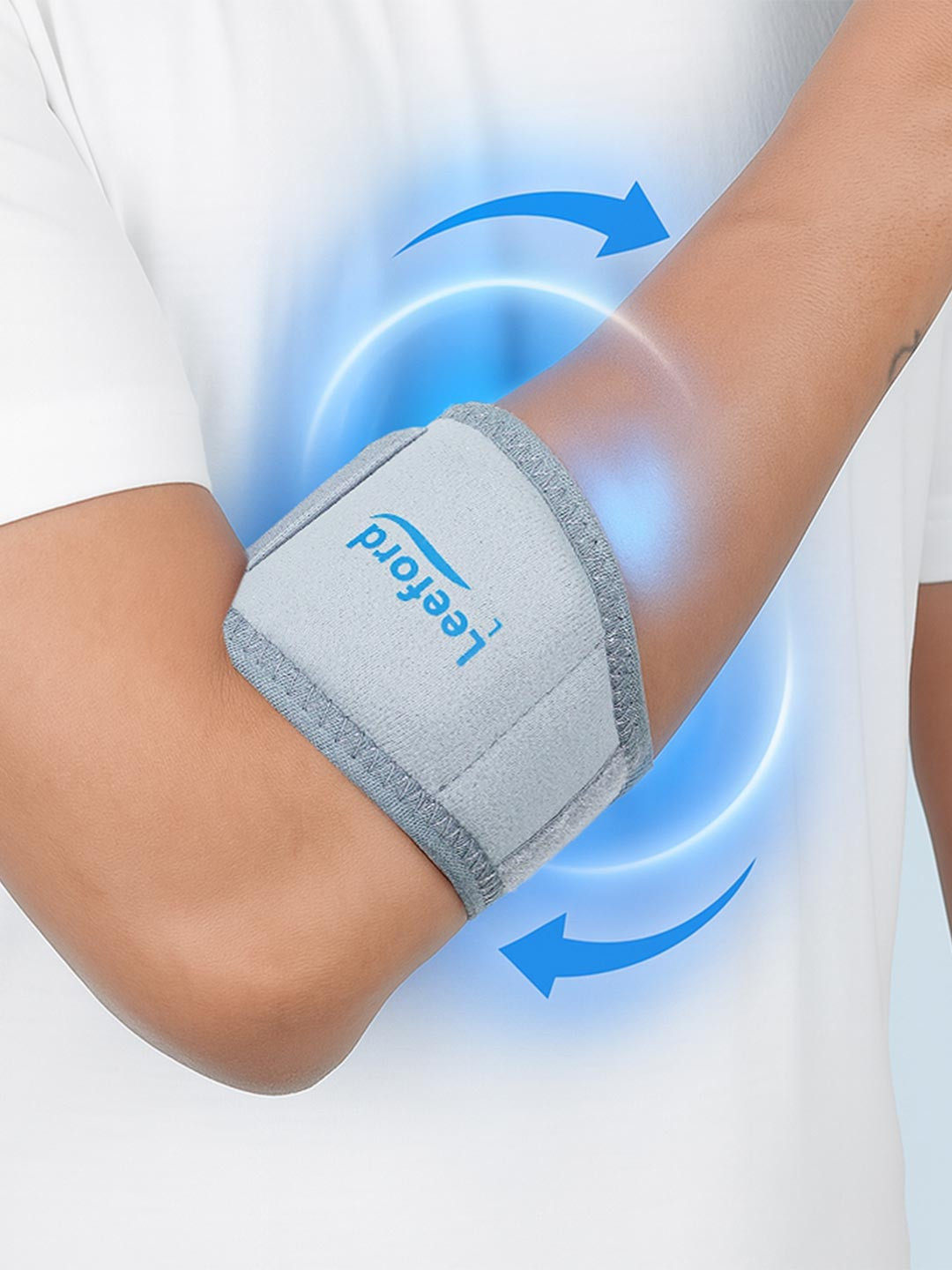 Leeford 4-Way Stretch Tennis Elbow & Forearm Support