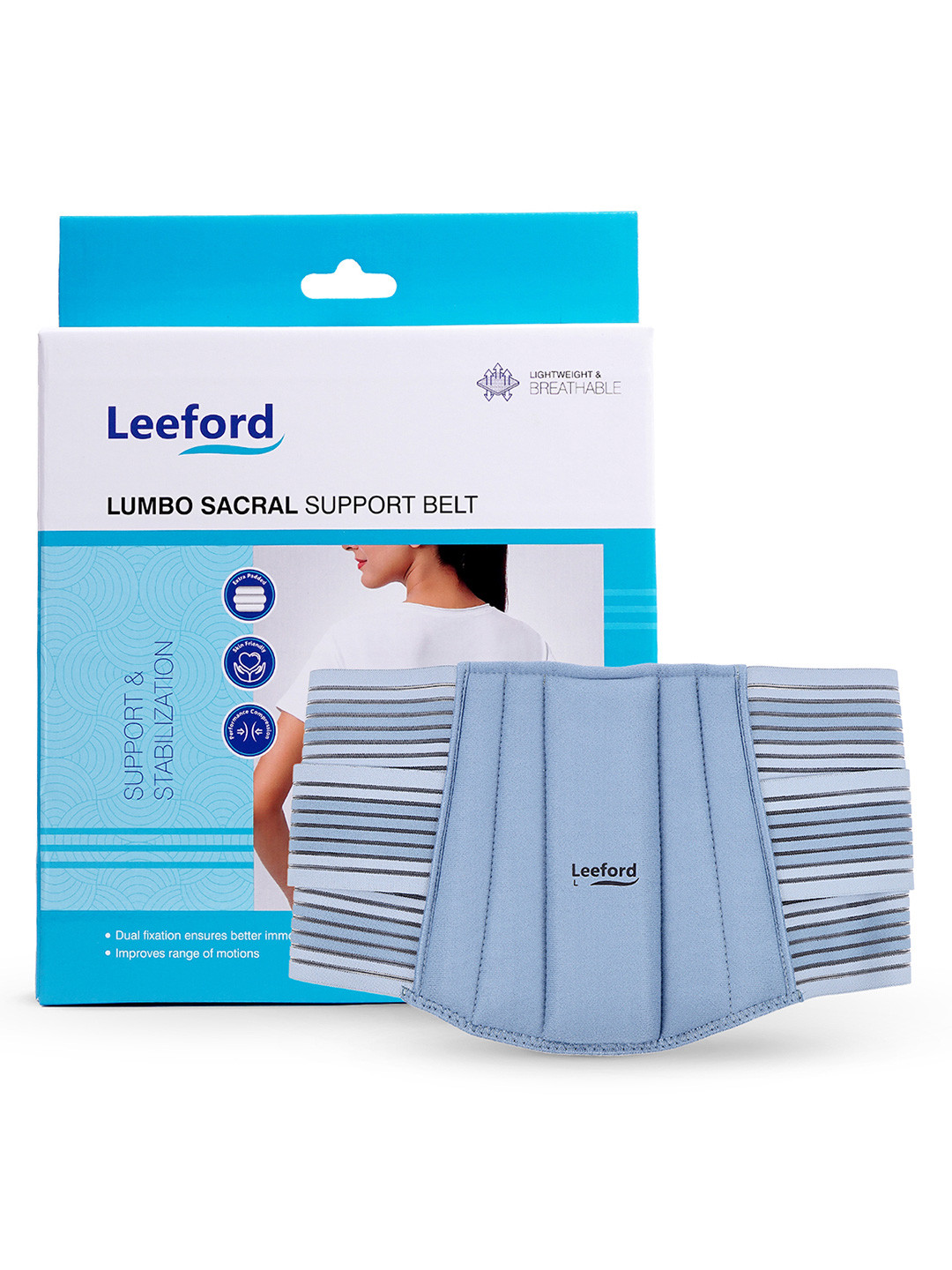 Leeford Daily Lower Back Support & Posture Correction Lumbo Sacral Belt