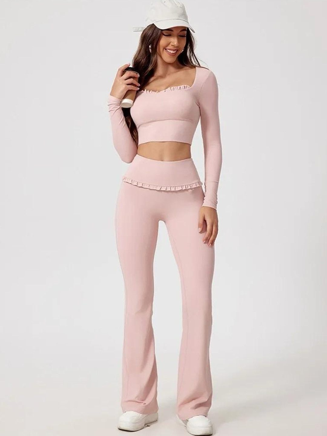 Miss Mosa By Akanksha  Pink Jeny Premium Activewear Set