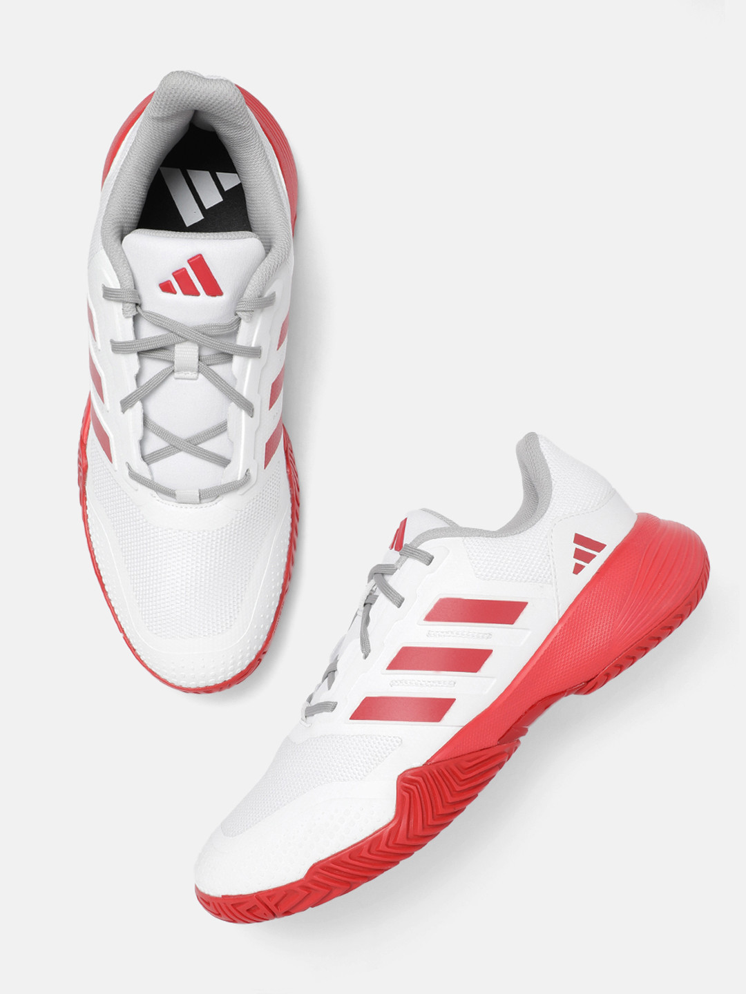 ADIDAS Men DROP SHOT Woven Design Tennis Shoes