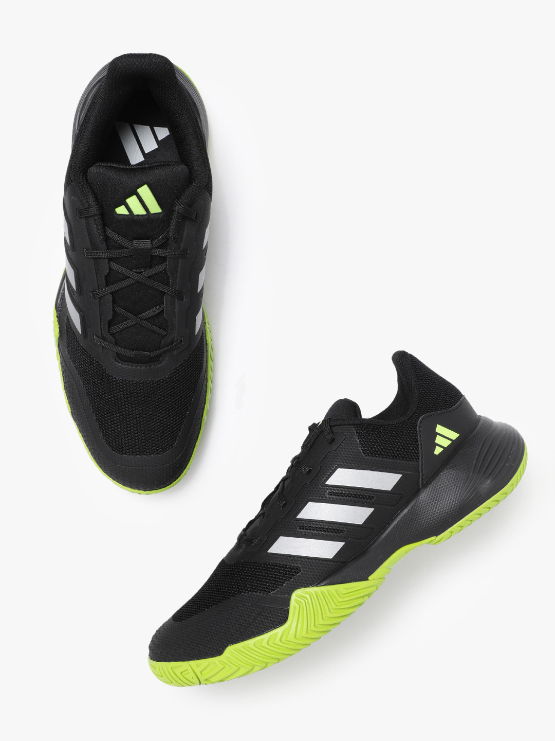 ADIDAS Men DROP SHOT Woven Design Tennis Shoes