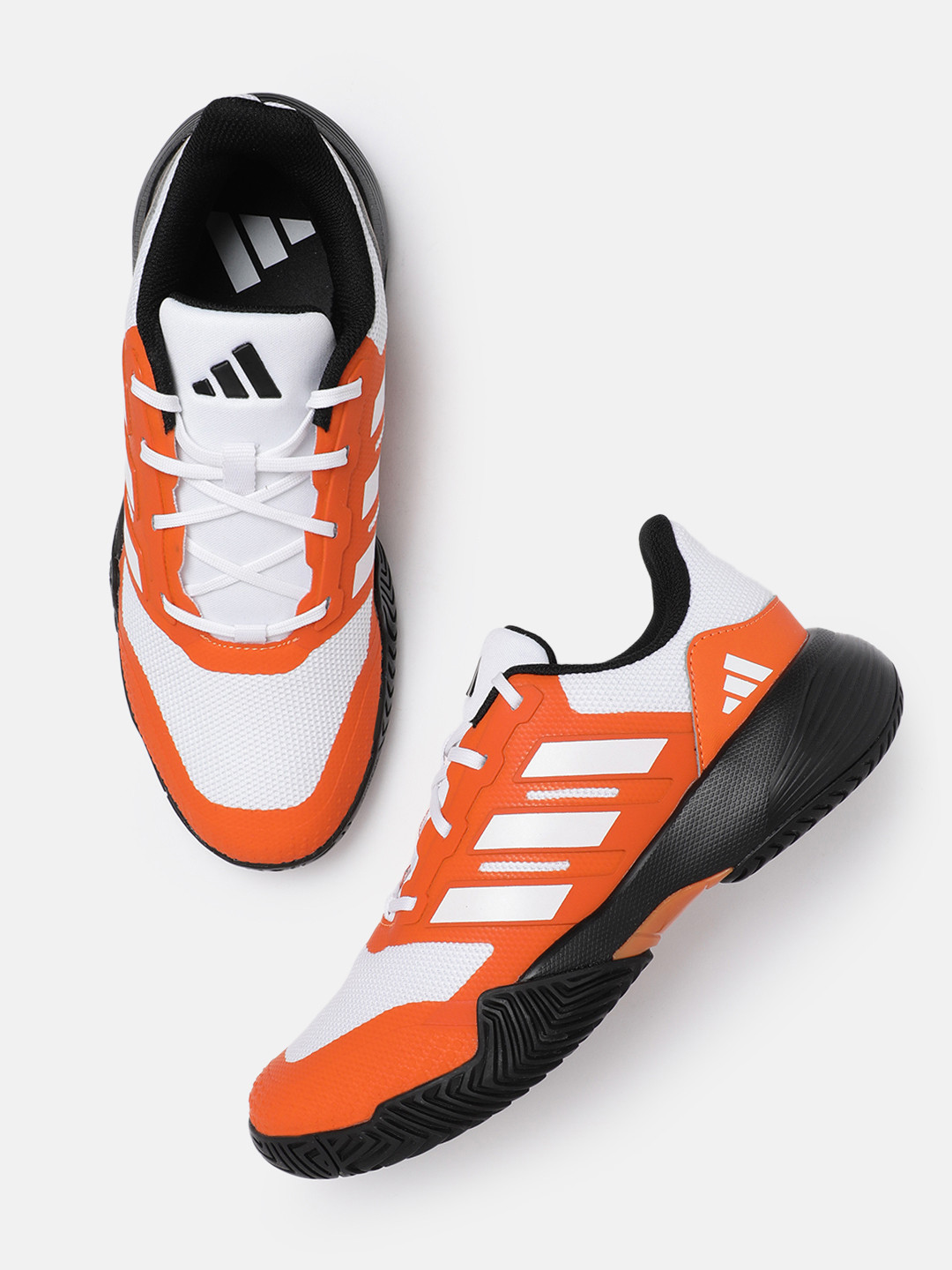 ADIDAS Men Drop Shot Woven Design Tennis Shoes
