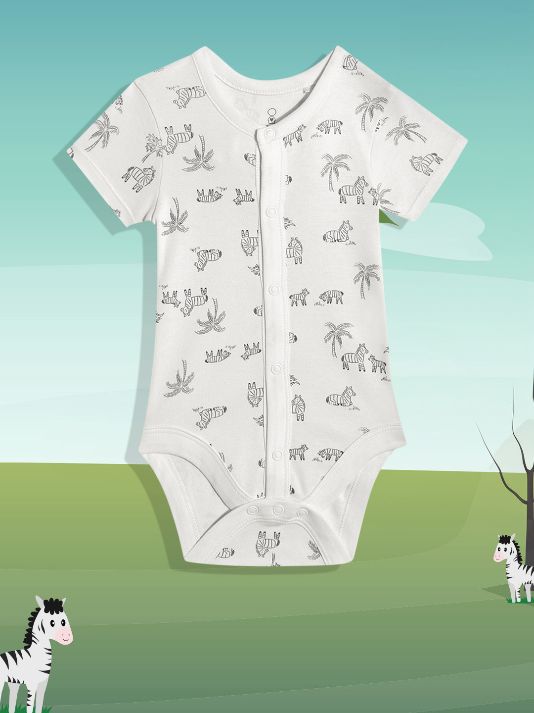 mothercare Unisex Safari Printed Bodysuit