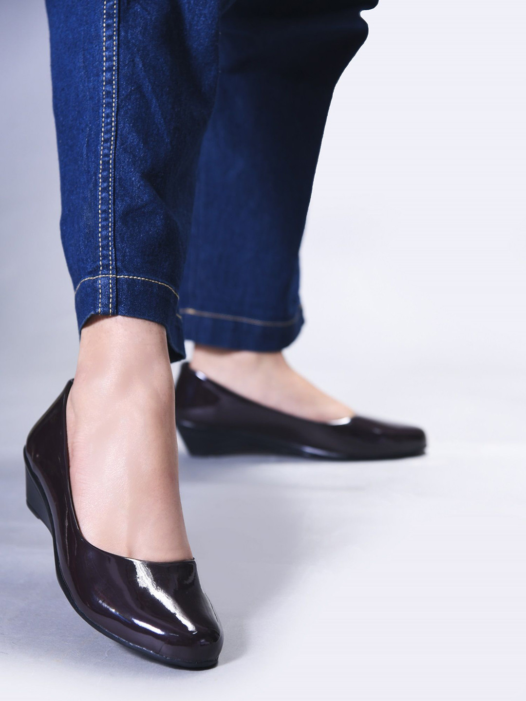 TRYME Lightweight  Wedges Heel Slip On Pumps