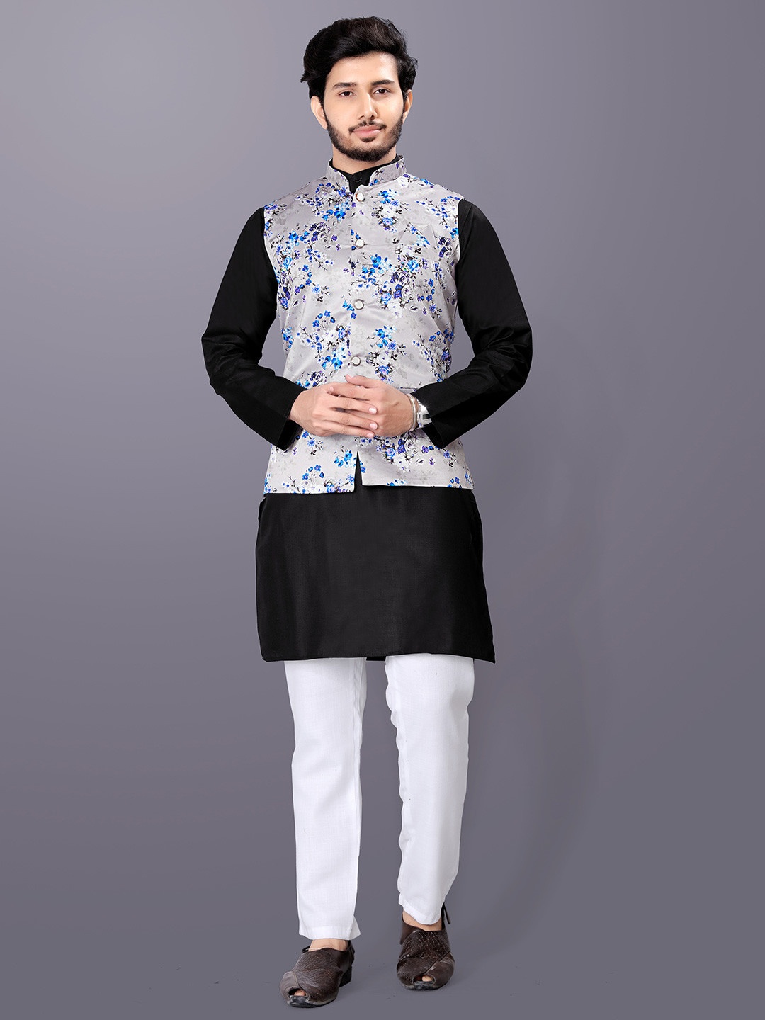 PulseIQ Men Regular Kurta with Pyjamas