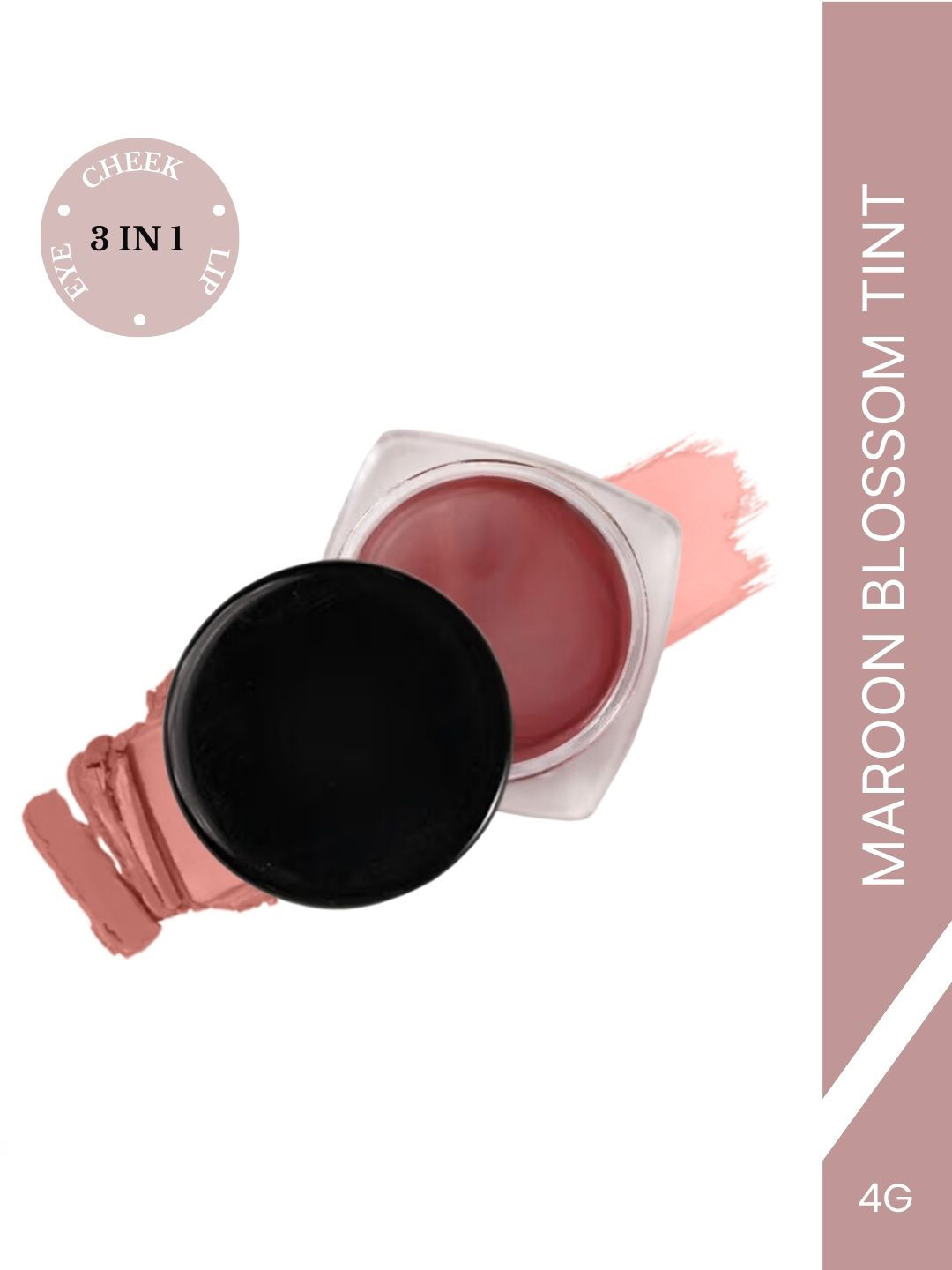 Makeup By Siti 3 in 1 Vitamin E & Jojoba Oil Lip & Cheek Tint - 4 g - Morron Blossom