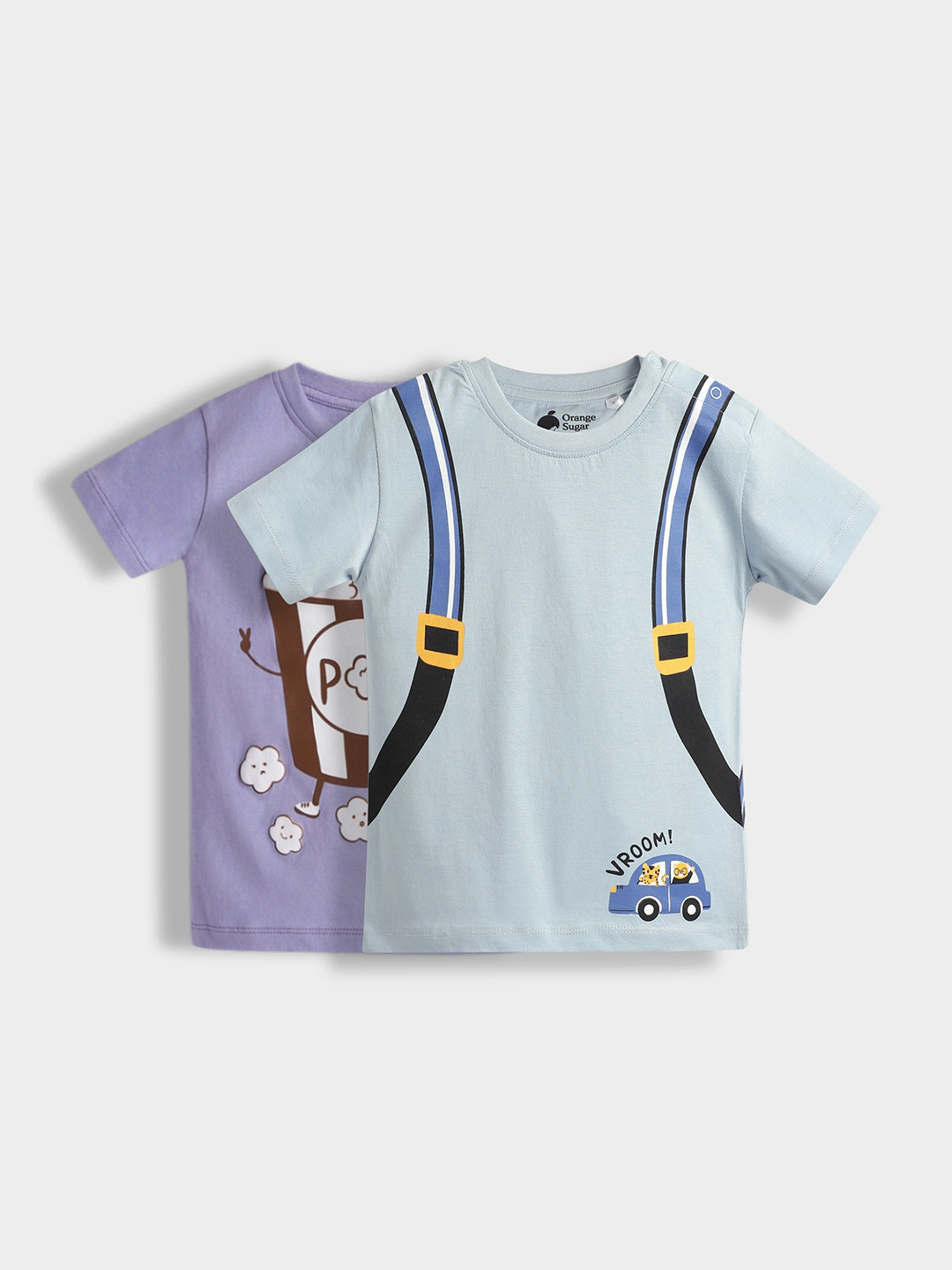 Orange Sugar Kids 2 Printed Applique T-shirt