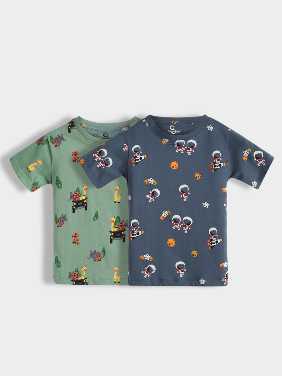 Orange Sugar Kids 2 Printed Applique T-shirt