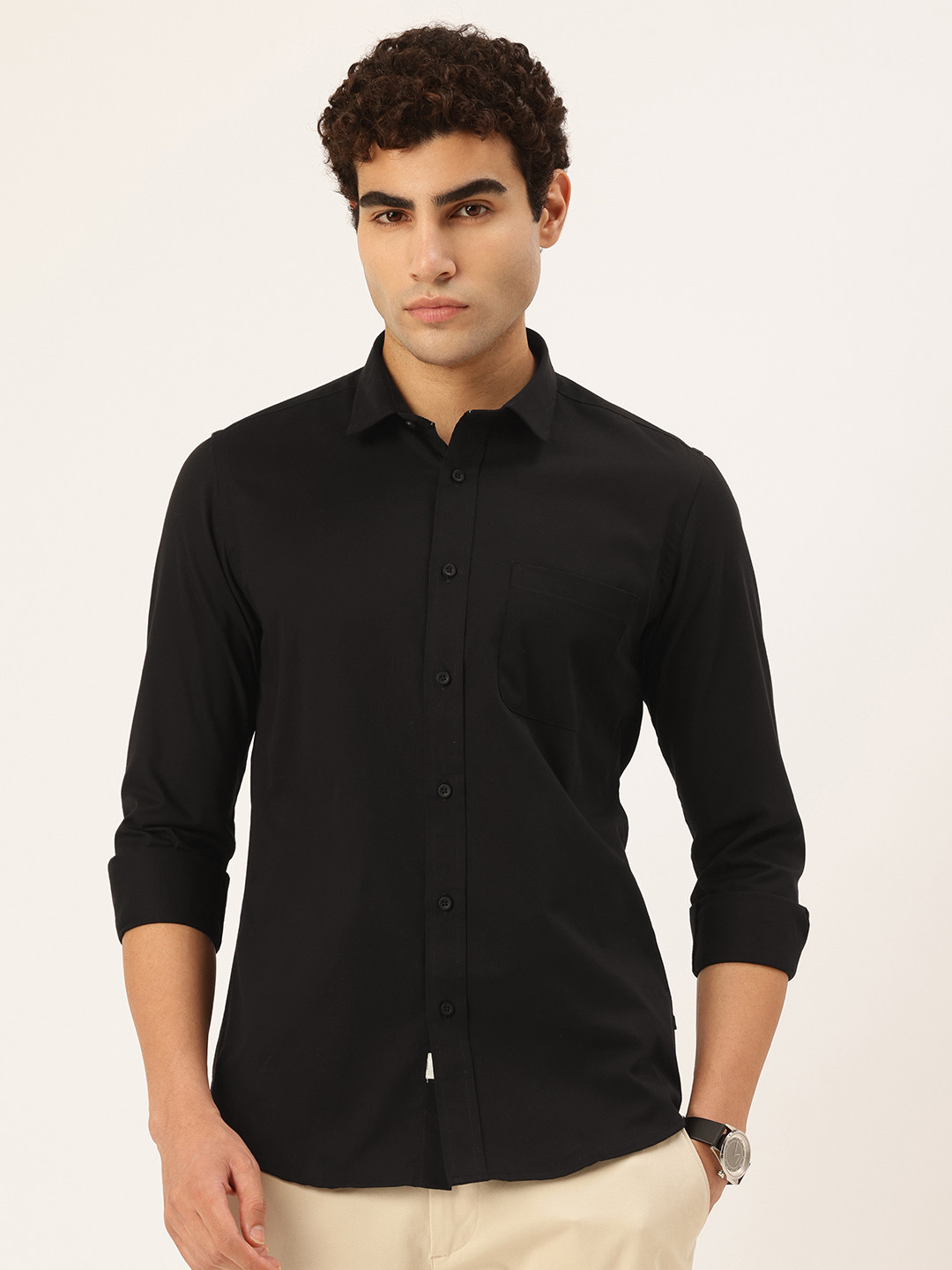 Integriti Pure Cotton Slim Fit Casual Shirt