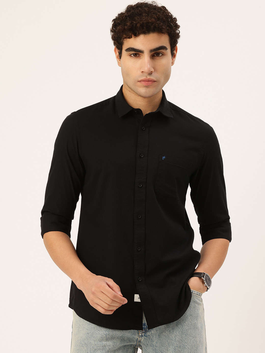Integriti Pure Cotton Slim Fit Casual Shirt
